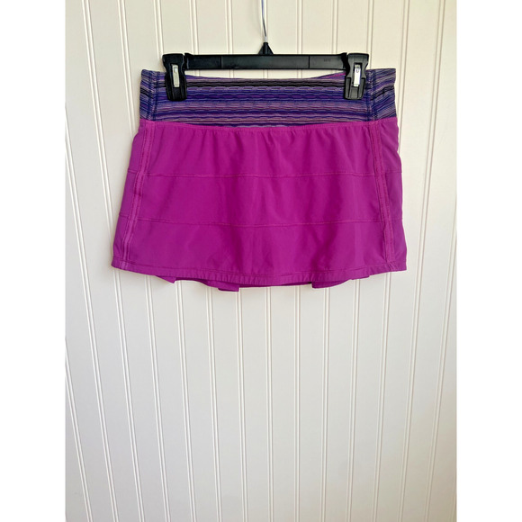 LULULEMON Pace Rival Skort Skirt Womens Size 6 Regular Purple/Fuchsia, Tennis - Picture 2 of 9